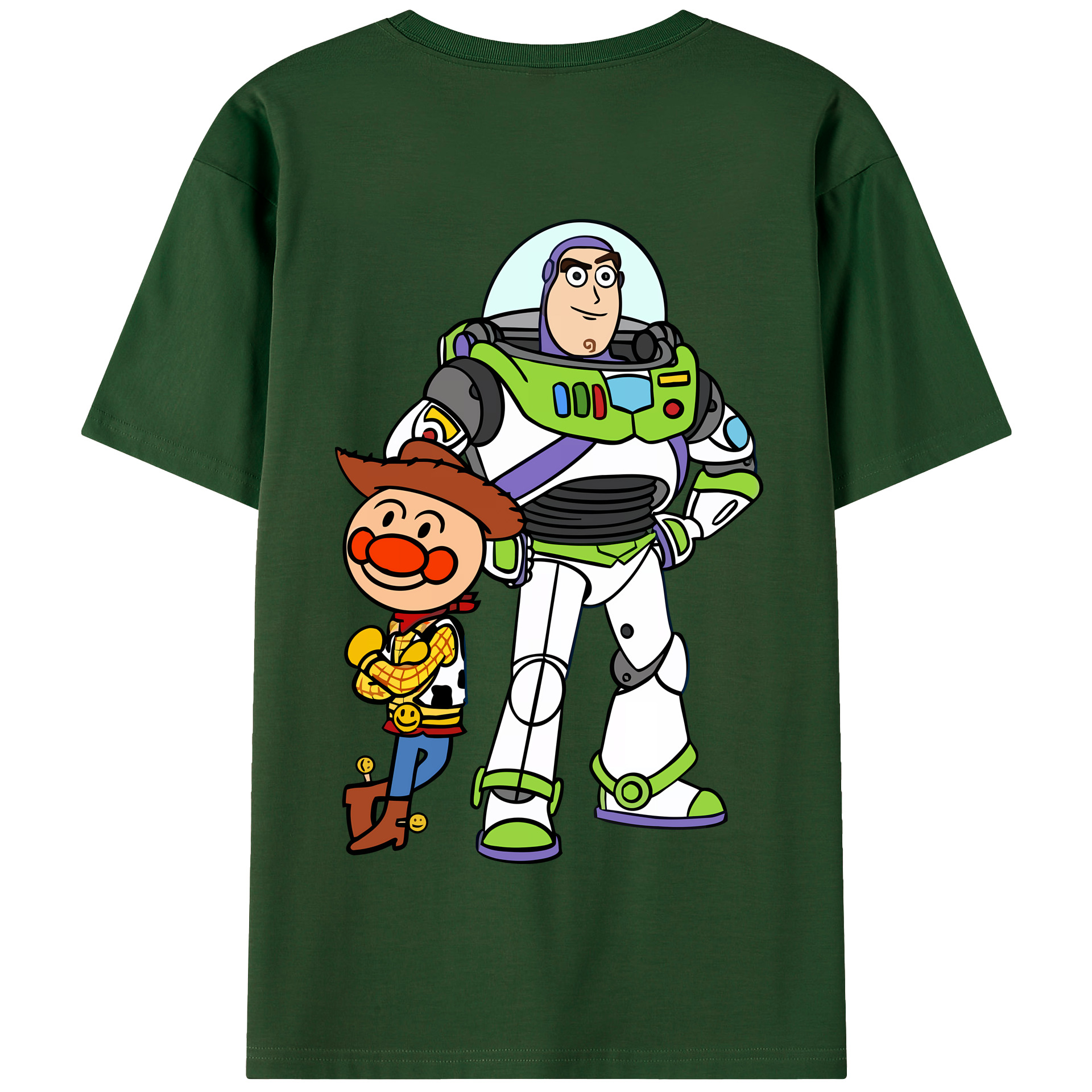 （画像用） アンパンマン Anpanman 綿100％半袖Tシャツ（背面プリント）
